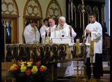 Wizytacja kanoniczna Księdza Arcybiskupa Damiana Zimonia - 20.10.11 pożegnanie
