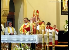 Orzegów - Msza św. z udzieleniem sakramentu Bierzmowania.