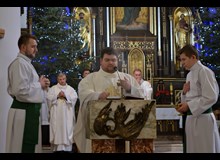 Msza  św.  w  kolejną  rocznicę  urodzin księdza proboszcza Jarosława Międzybrodzkiego. 