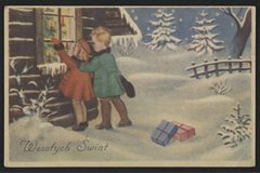 Stare kartki Boże Narodzenie (Domena Publiczna)
